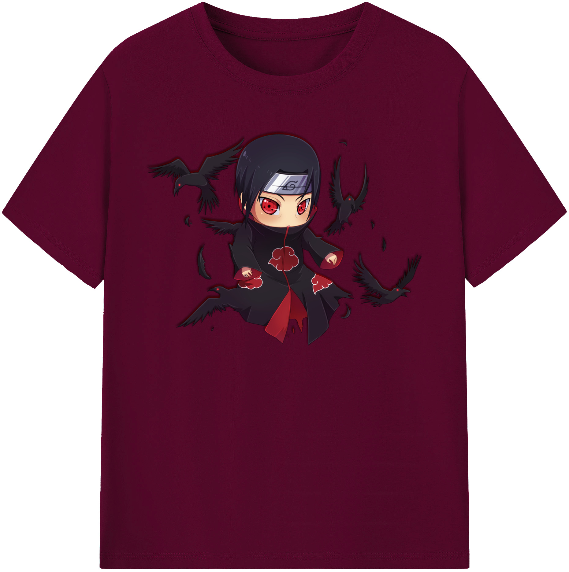 （画像用） NARUTO -ナルト- うちは イタチ Uchiha Itachi レディースカジュアルプリントTシャツ（綿100％）